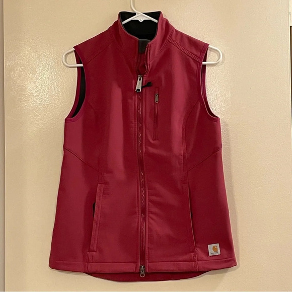 CARHARTT Denwood Vest in Raspberry - Picture 4 of 10